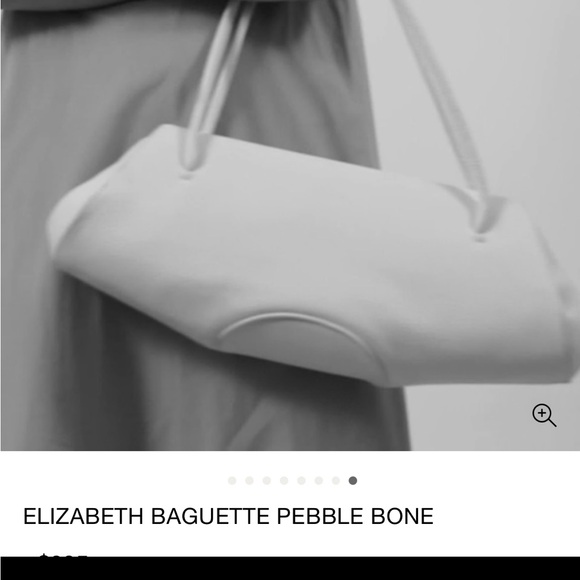 Behno Elizabeth Baguette Bag Croc Embossed Beige - Picture 10 of 16